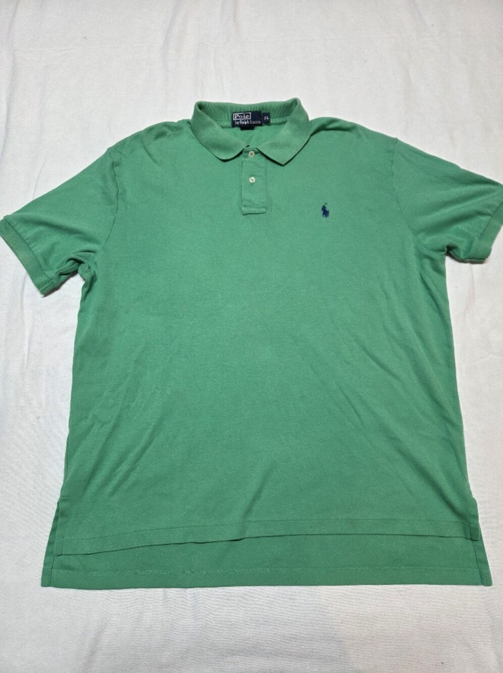 Polo by Ralph Lauren Green Short-Sleeve Classic Polo with Navy Pony Size XL